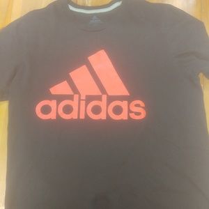Adidas Black Tee Red Logo